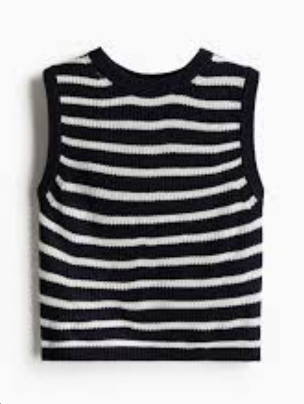 H&M knit stripe top / L